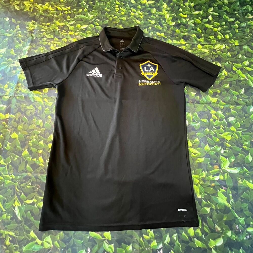 Adidas Men's Black Polo-shirts